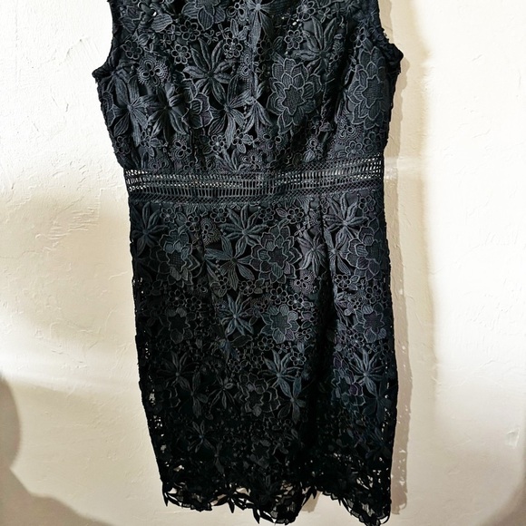 BARDOT Black Paris Lace Appliqué Cocktail Dress‎ Romantic Sz XS - Picture 8 of 11